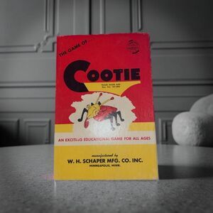 Vintage 1949 The Game of Cootie By W. H. Schaper Family Game  Ages 4+